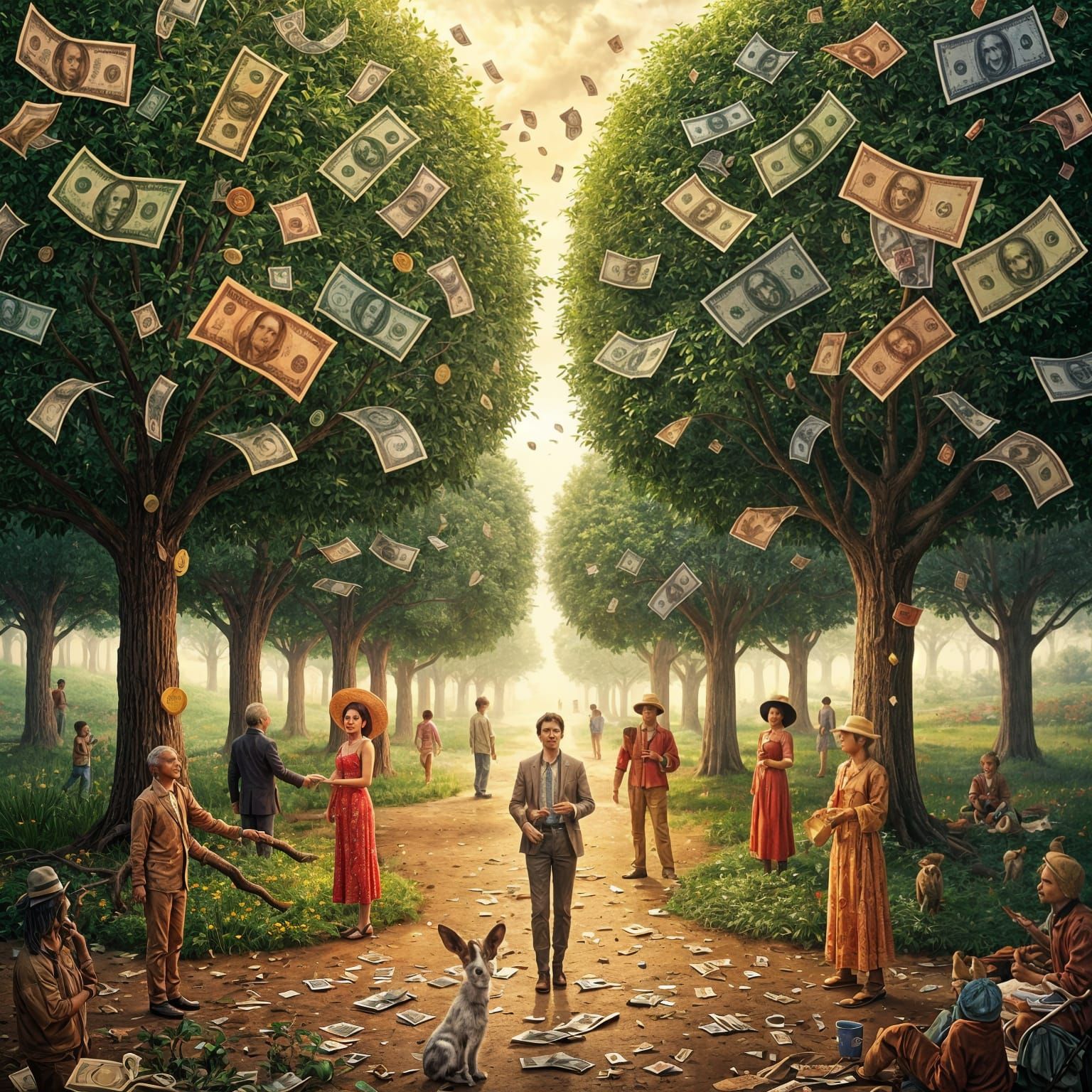 Money Trees: A World of Equal Value