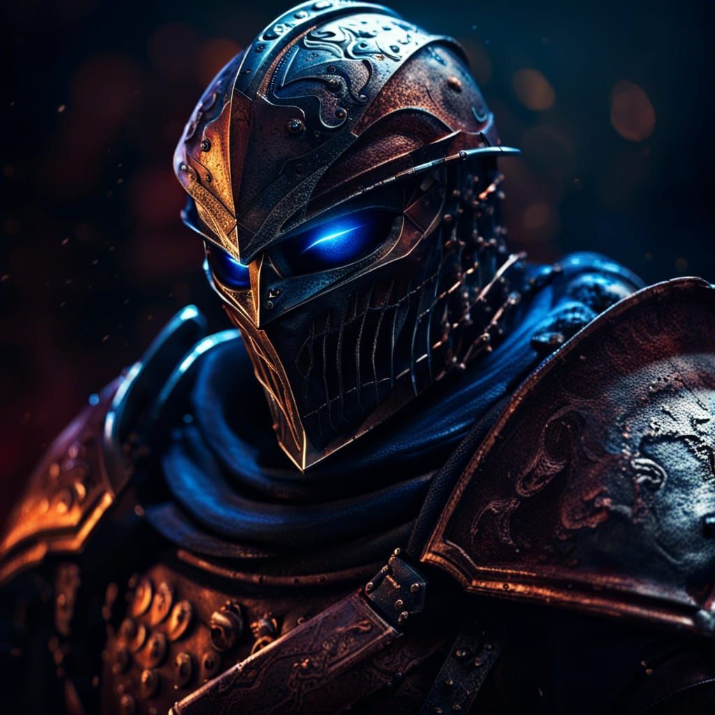 Medieval Knight Ready for War in Hyperrealistic Style