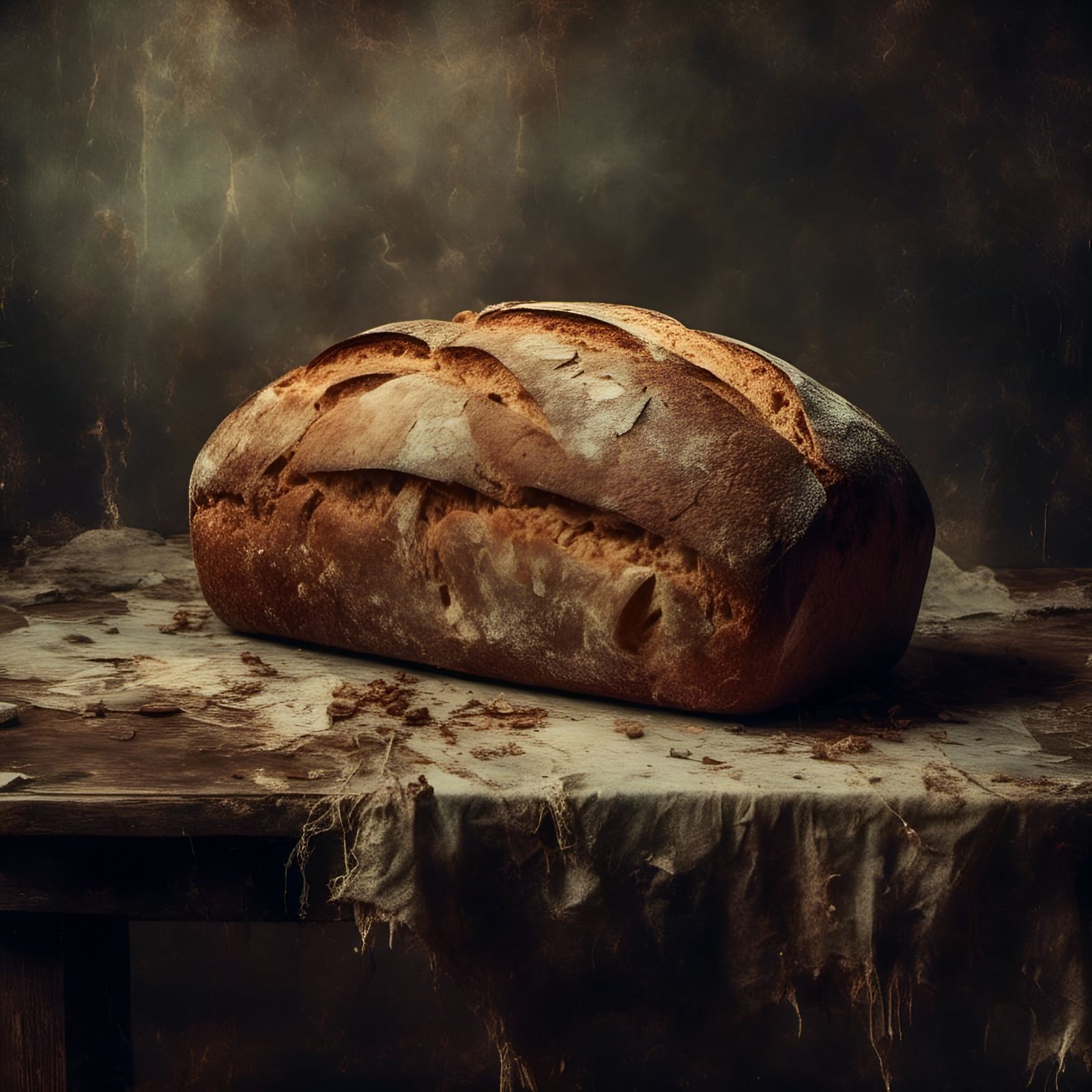 Macabre Bread Still Life