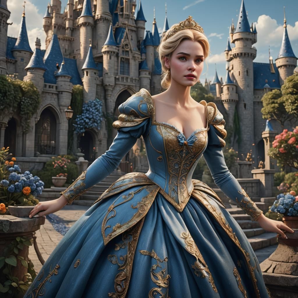 Cinderella as Dominant Woman: Detailed Matte Painting