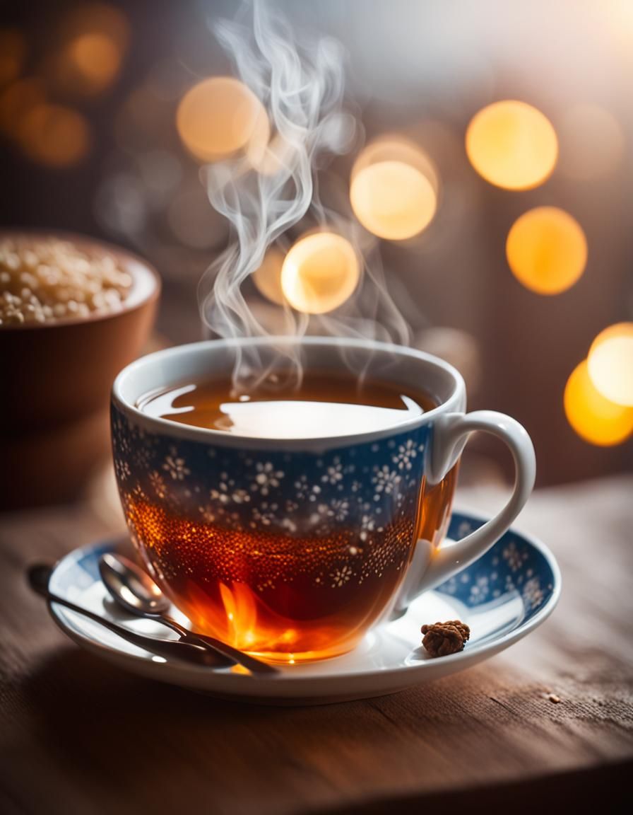 Cozy Cup of Tea: Relaxing Home Photography