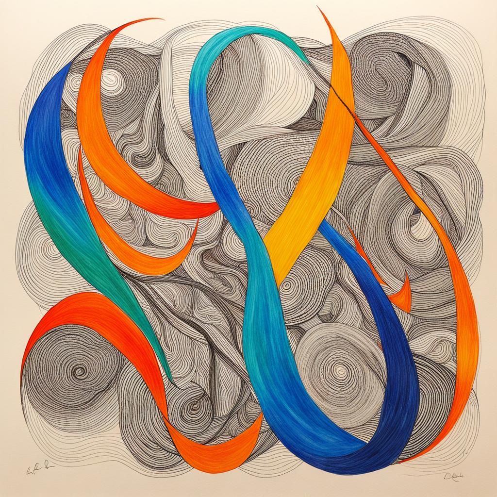 Women in Solidarity: Abstract Art with Soft Curves