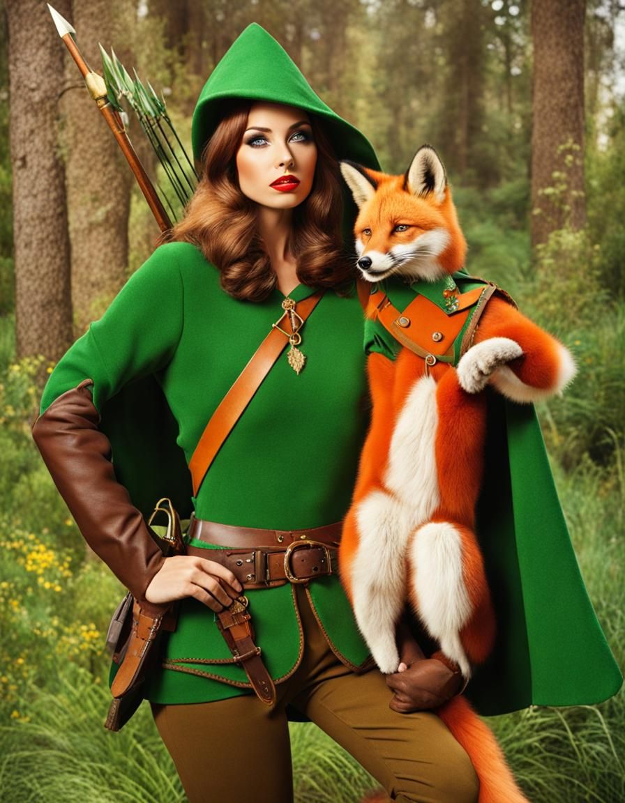 Fox as Robin Hood in Technicolor Movie Style