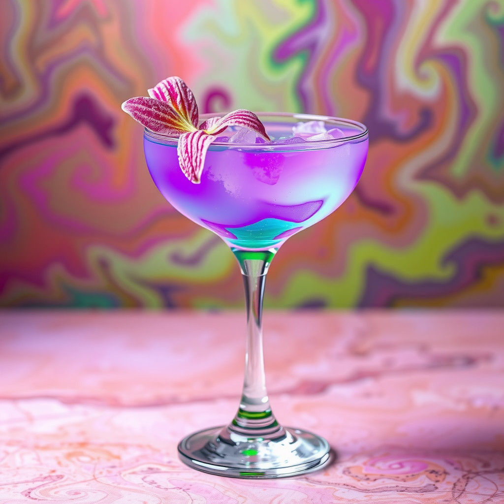 Extraterrestrial Cocktail with Iridescent Glow