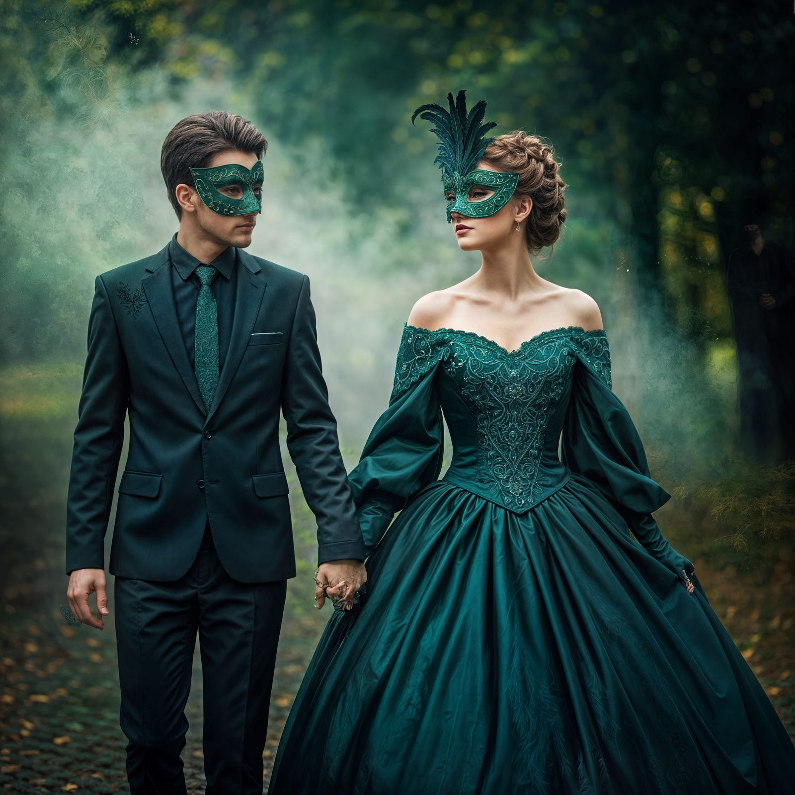 Ethereal Masquerade Ball: A Hyperdetailed Fantasy