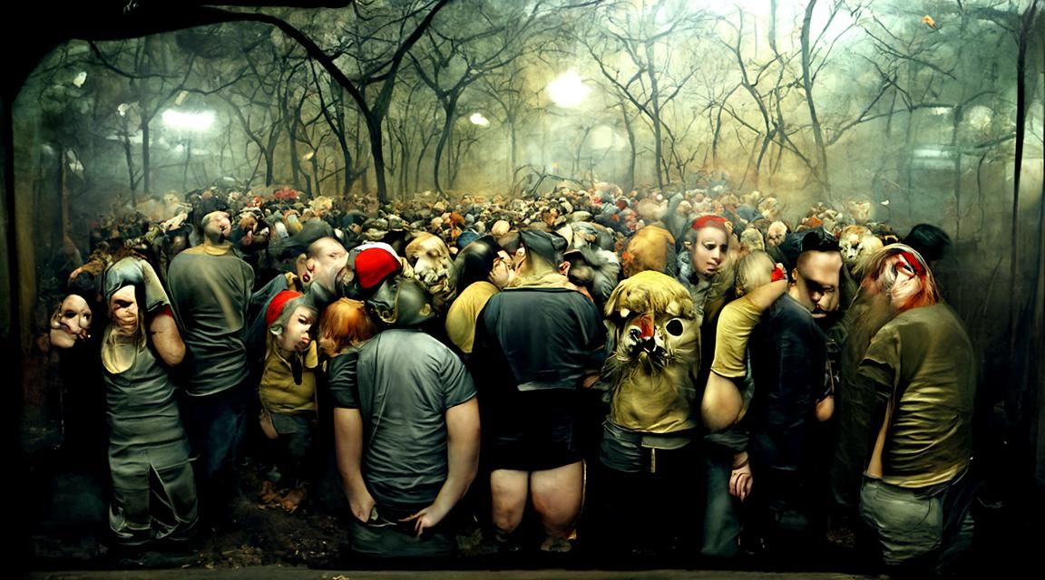 Post-Apocalyptic Urban Wasteland, by Dan Witz