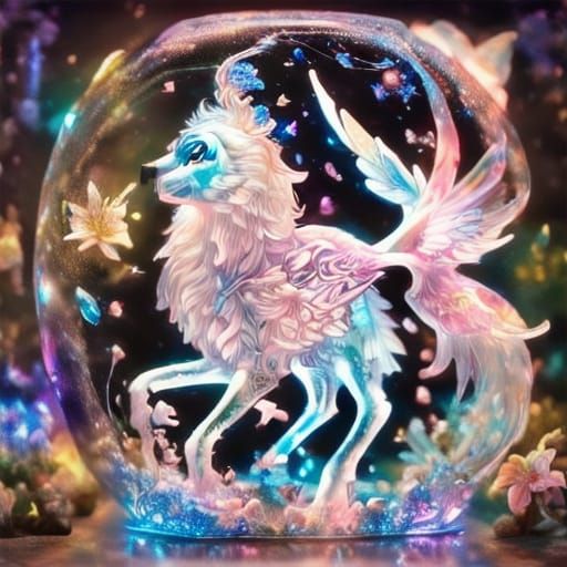 Whimsical Love Sprite in a Radiant Glow