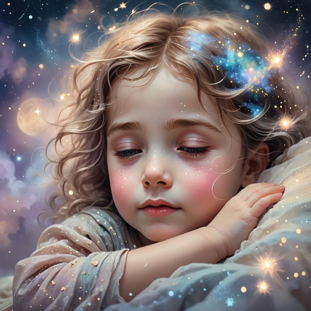 Sandman Sprinkling Stardust: Dreamlike Digital Art