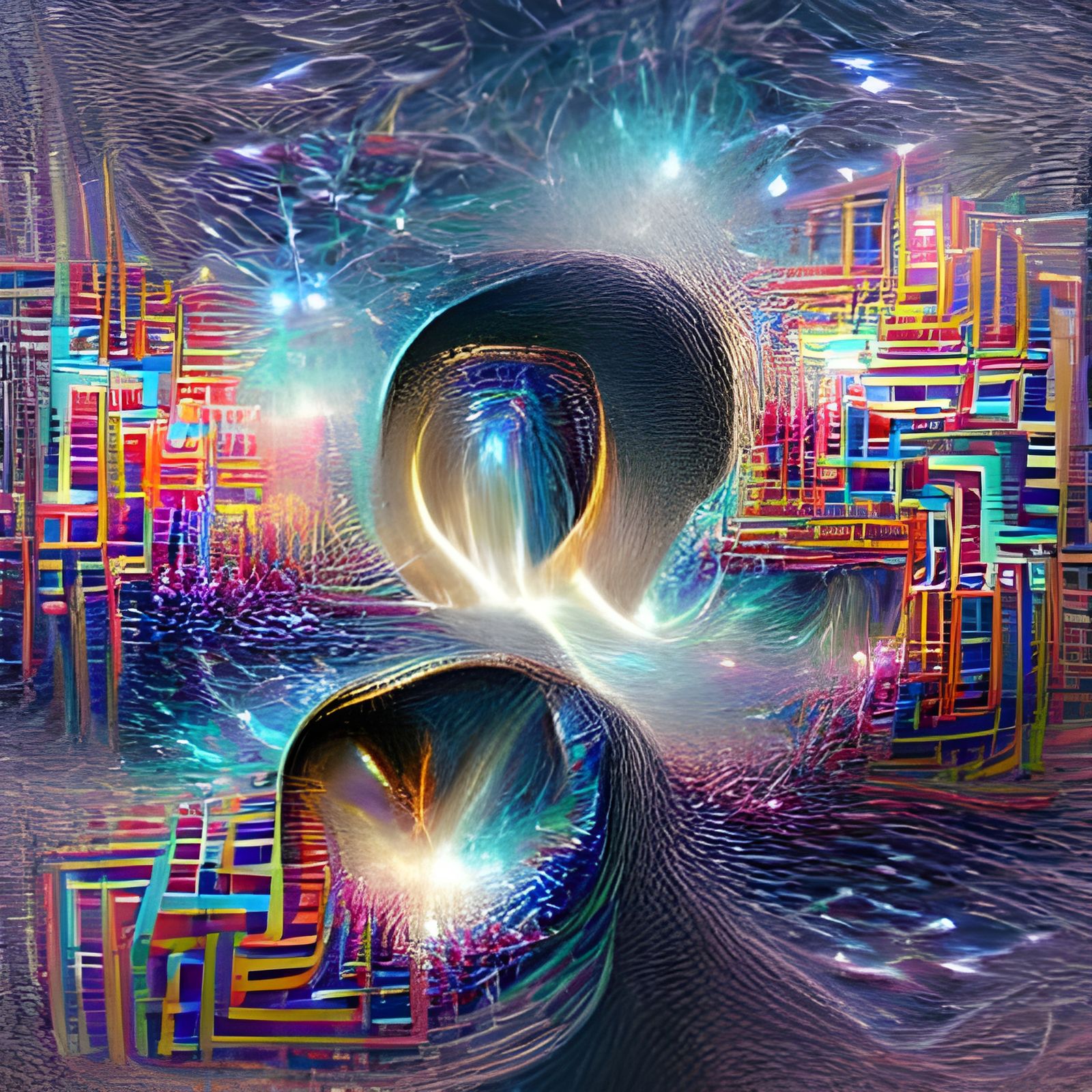 AI Image of a Quantum Singularity
