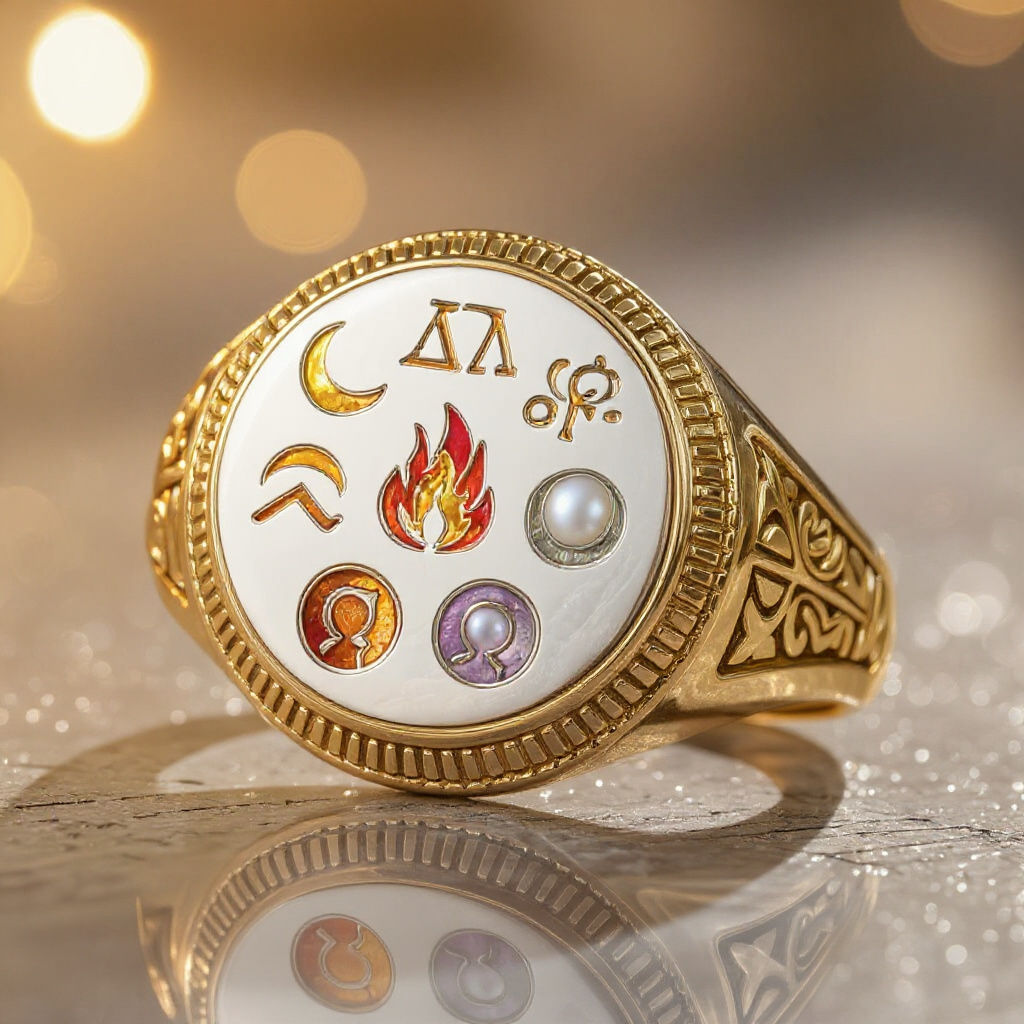 Platinum Signet Ring with Dominus Pack Crest