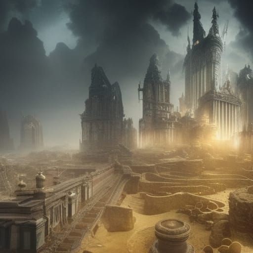 Epic Ring in Dramatic Digital Matte Painting