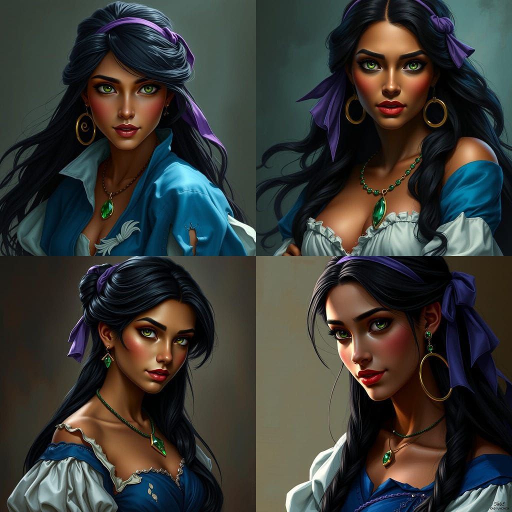 Romani Noblewoman in Notre Dame Era Attire