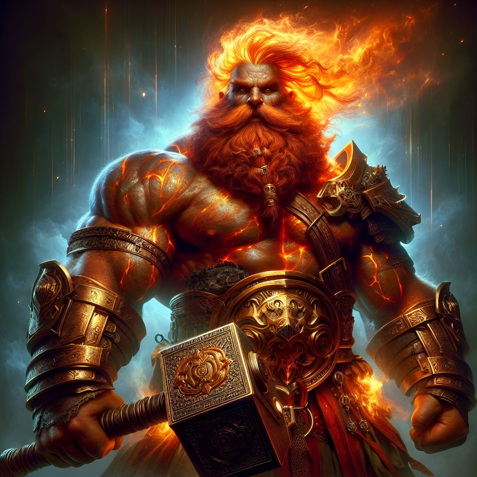 Azer from DND: Epic Fantasy Digital Art