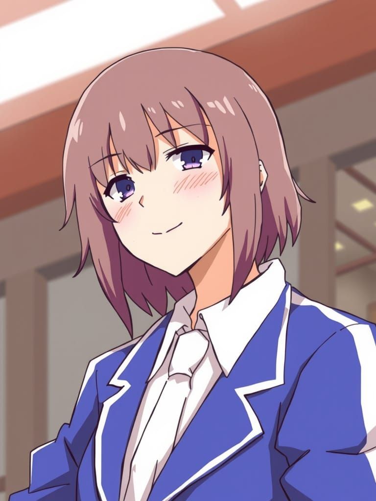 Young Woman in Cheerleader Outfit