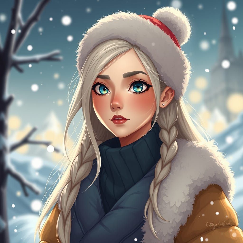 Ethereal Scandinavian Beauty in Traditional Garb