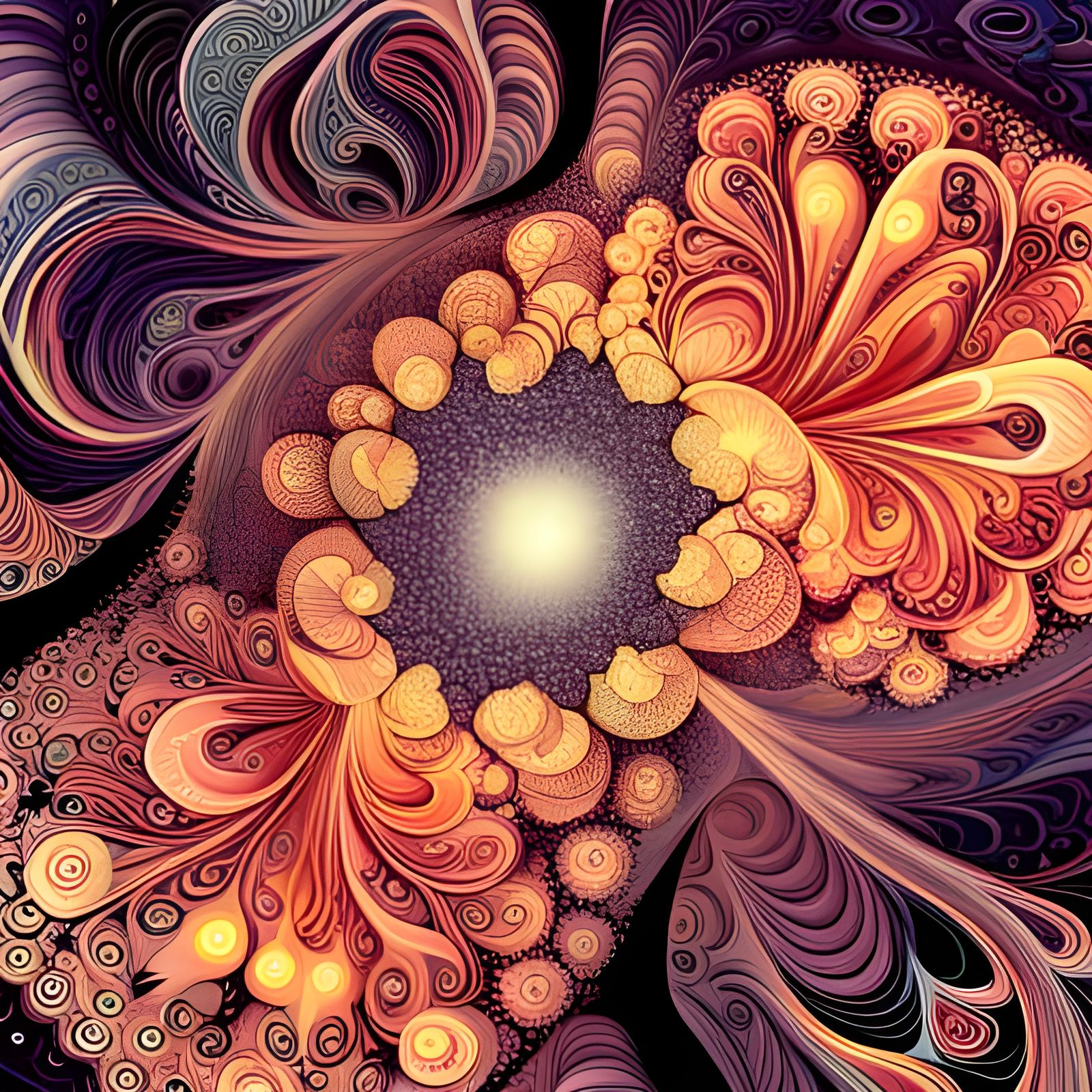 Floral Suminagashi: Youthful Dance in Anime Style