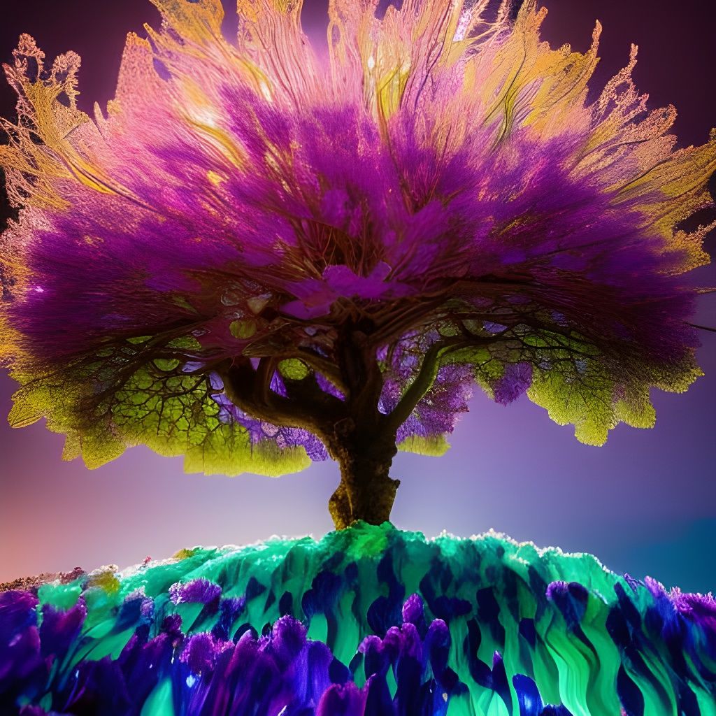Crystal Flower Tree Inspired by Studio Ghibli