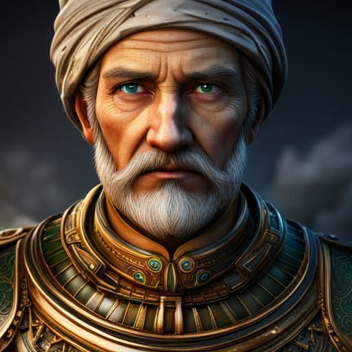 Detailed Portrait of Rumi in Fantasy Art Style