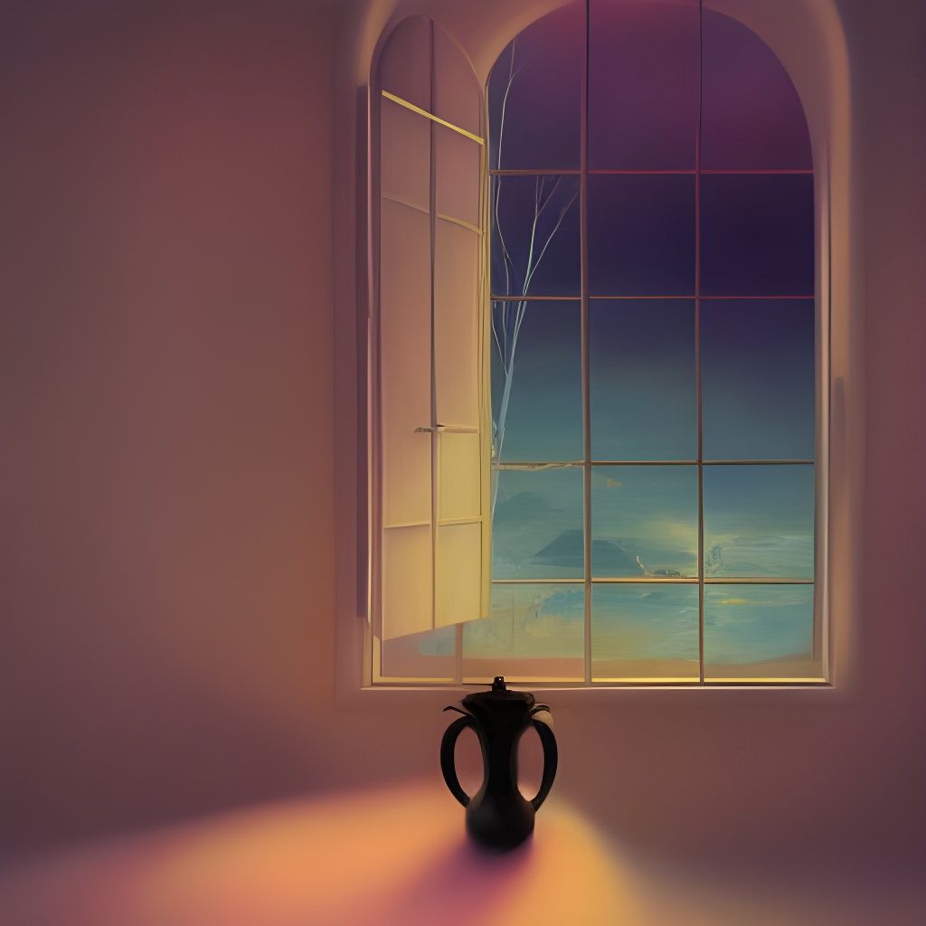 Ethereal Submarine City at Sunset in Steamnouveau Style