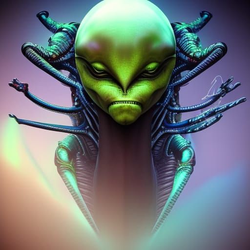 Two-Headed Alien Creature in Unreal Engine