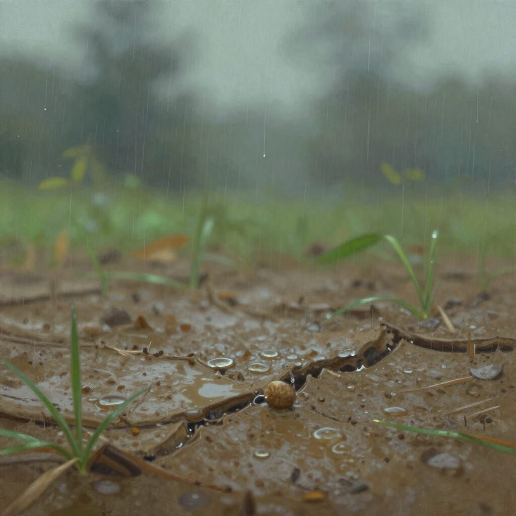 Earthy Petrichor After Rain in Dreamlike Digital Art