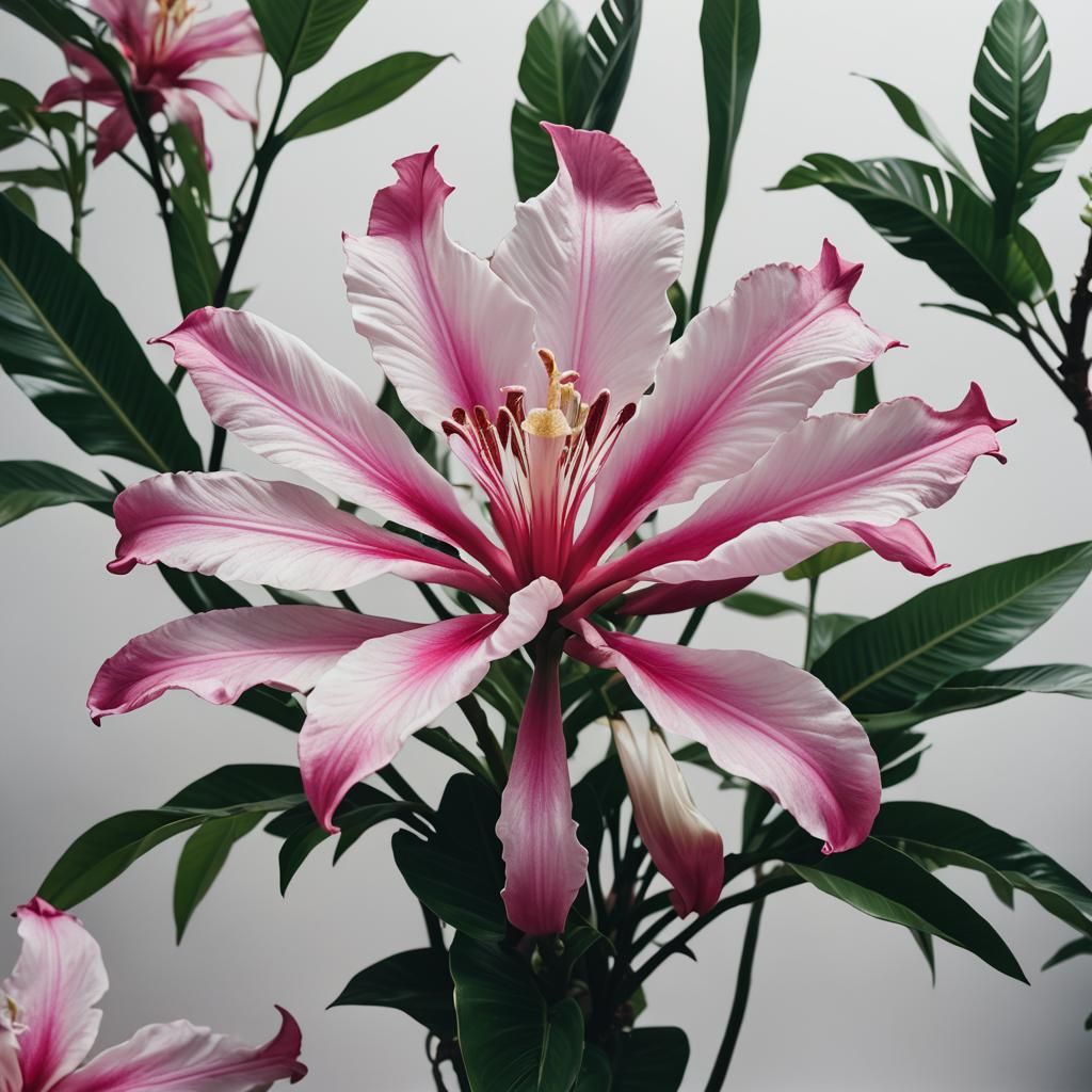 Alien Tropical Flower in Cinematic Style