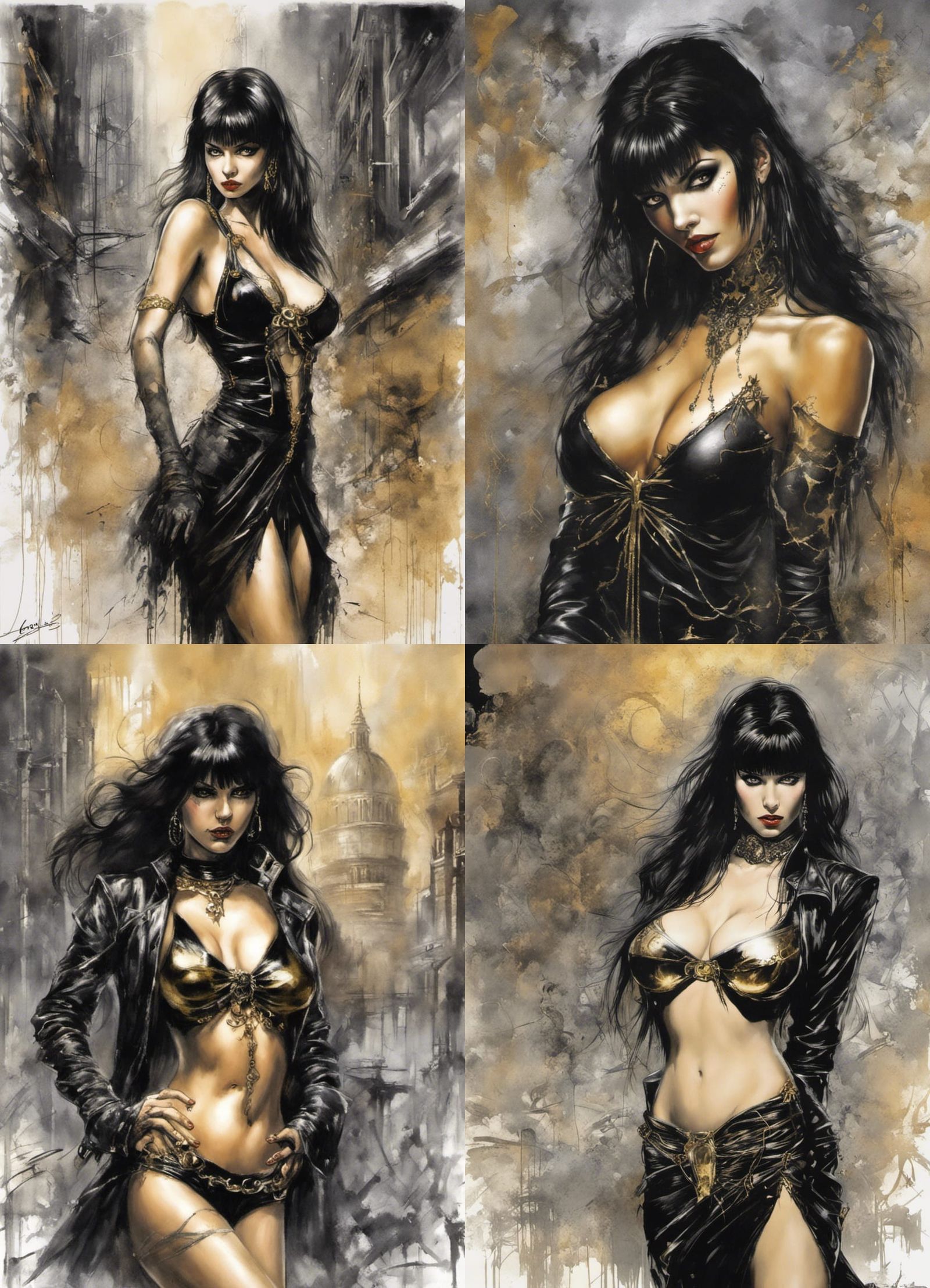 Vampirella in Graffiti Style of Luis Royo