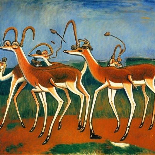 Gazelles in Post-Apocalyptic Fantasy: Ensor and Saryan Style