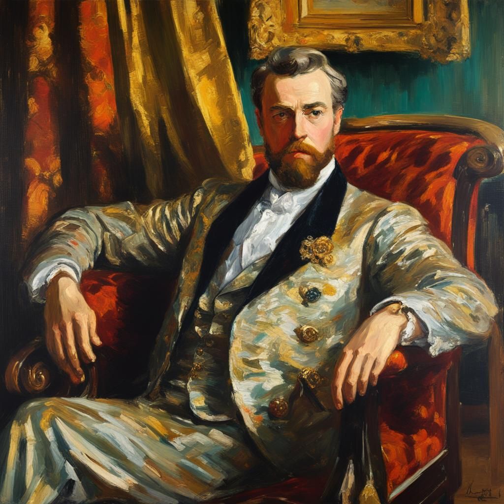 Rantzau, Josias, Herr auf Bothkamp
beautiful, intricately detailed,  details and background by Peder Severin Krøye,r neo...