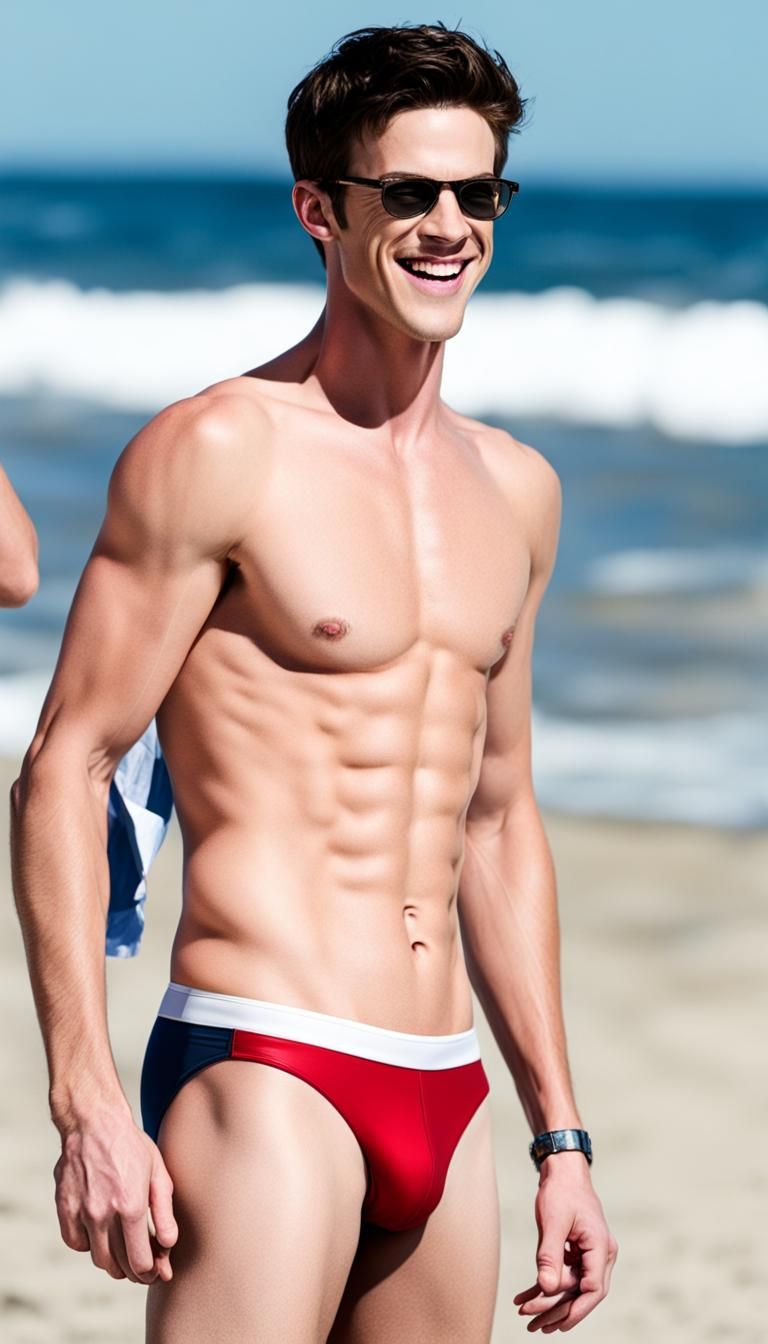 Person in Speedos: Fitness and Physique