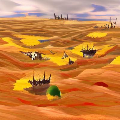 AI Generated Shattered Plains Landscape