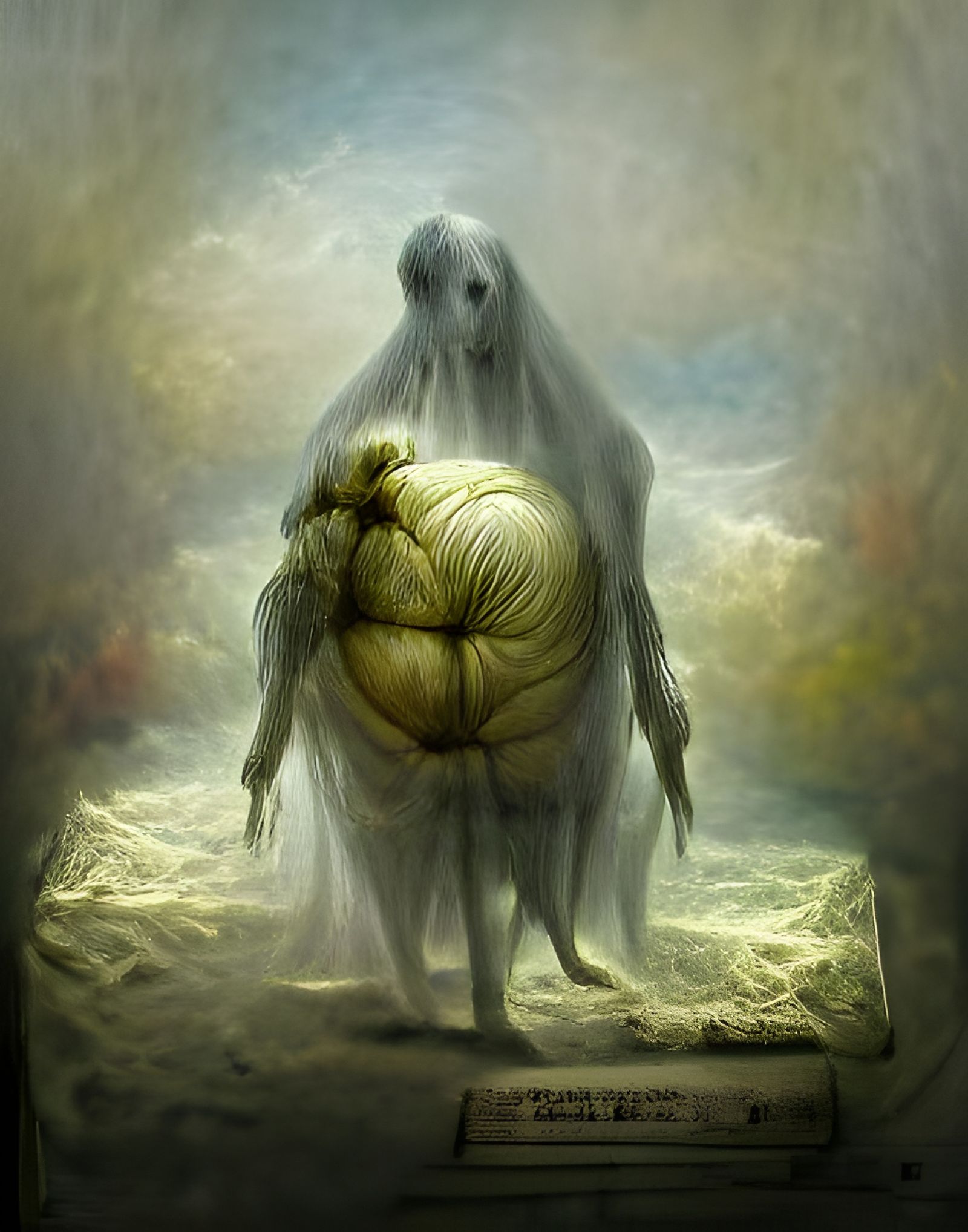 Eldritch Ghost in the Style of Doré and Thompson