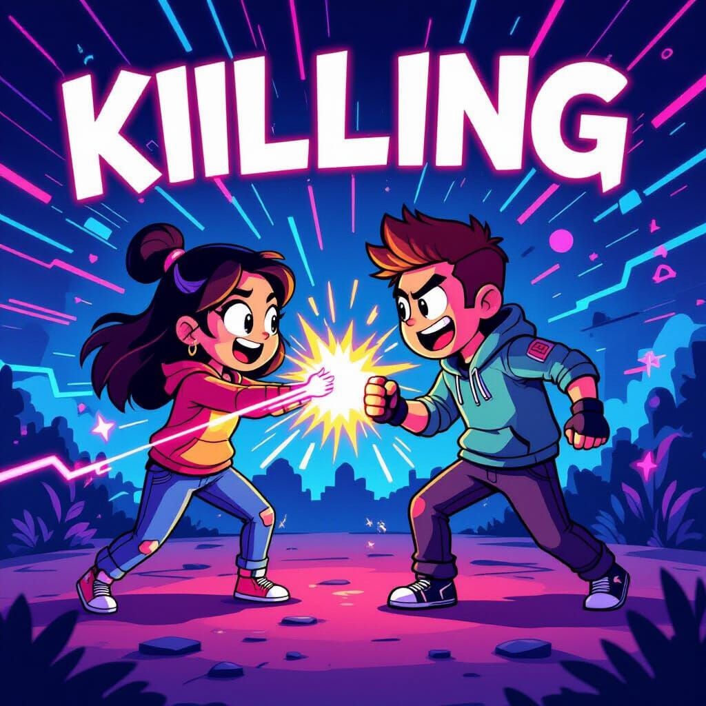 Cartoon Avatars in Playful Digital Combat