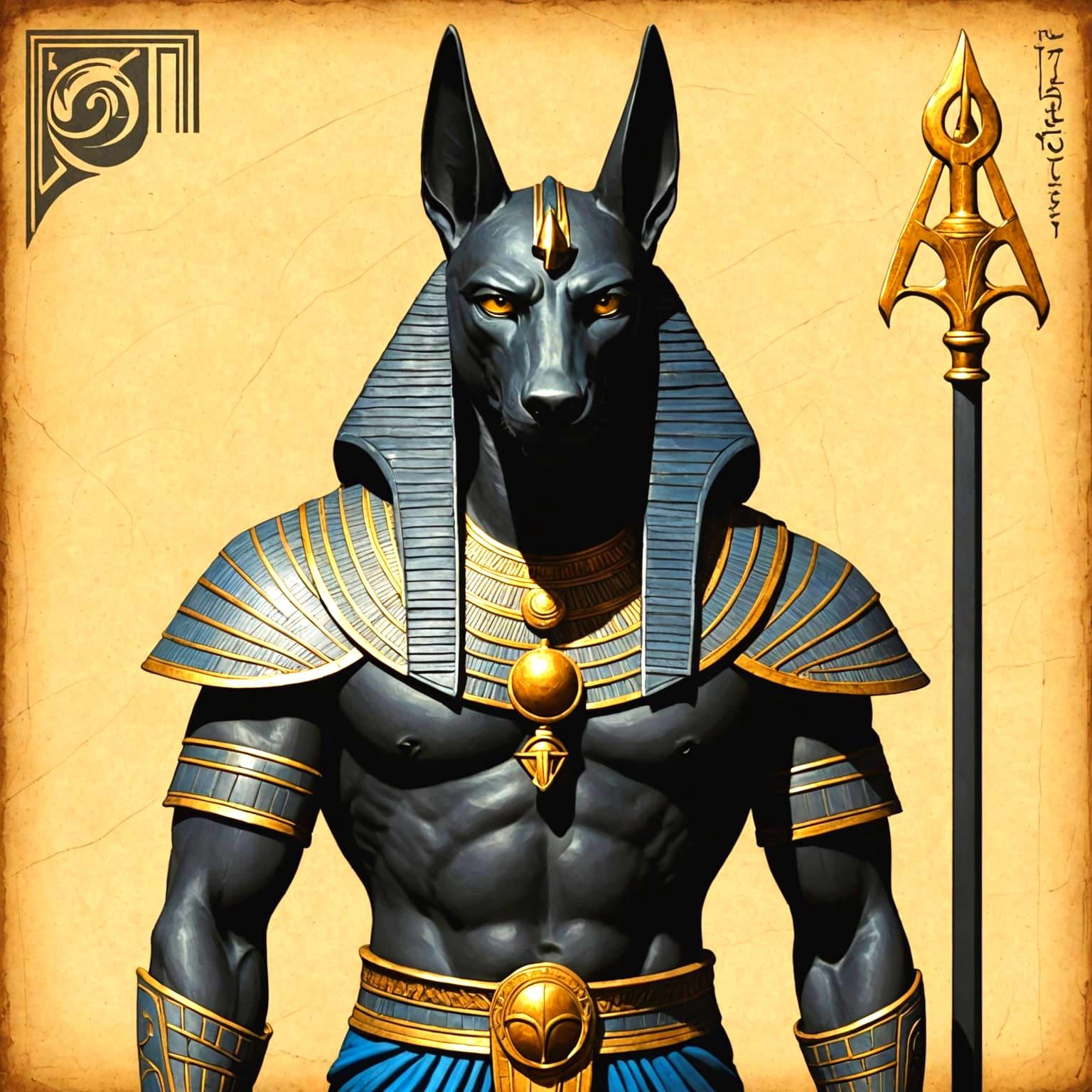 Stylized Anubis Illustration