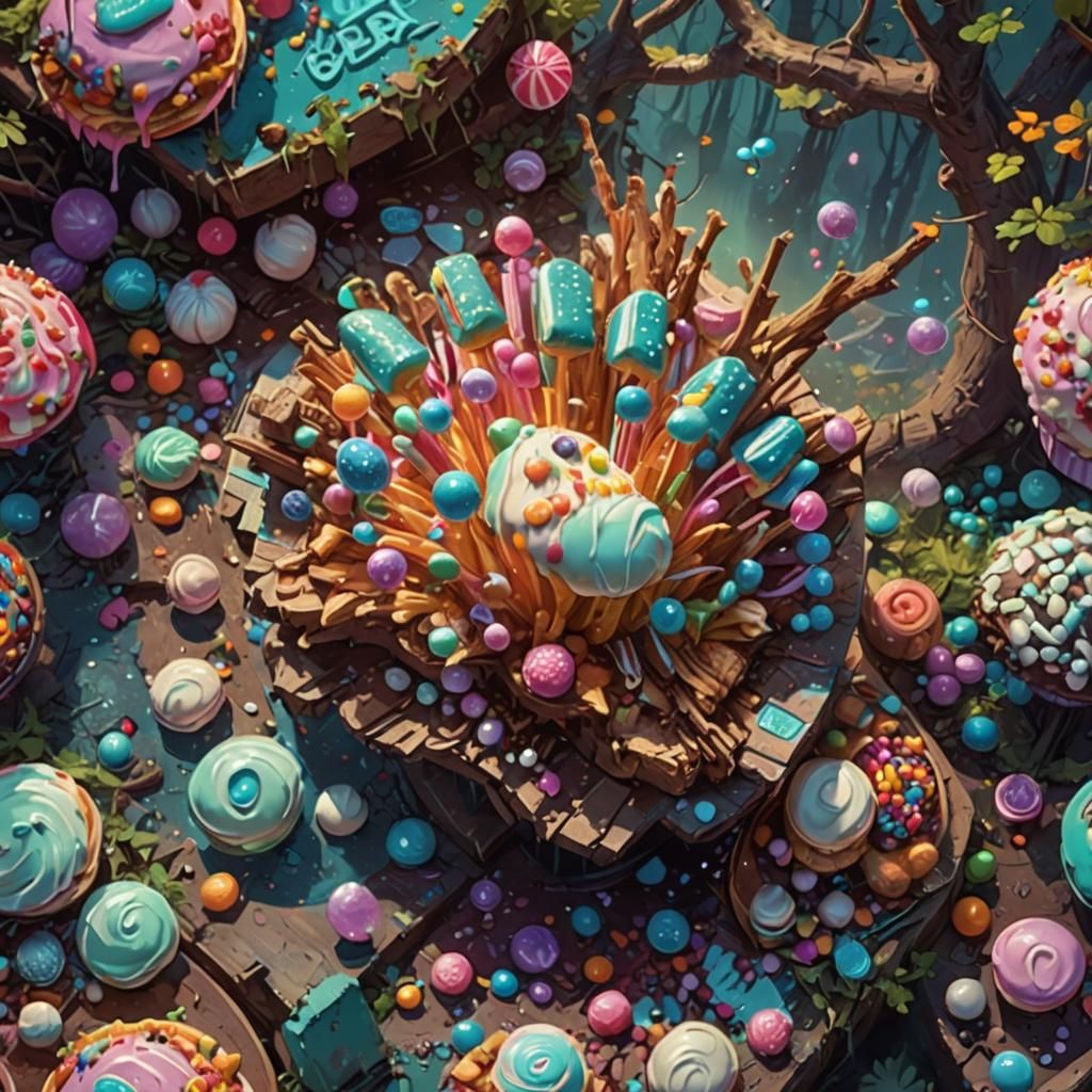 Magical Forest Snack Bar Concept Art