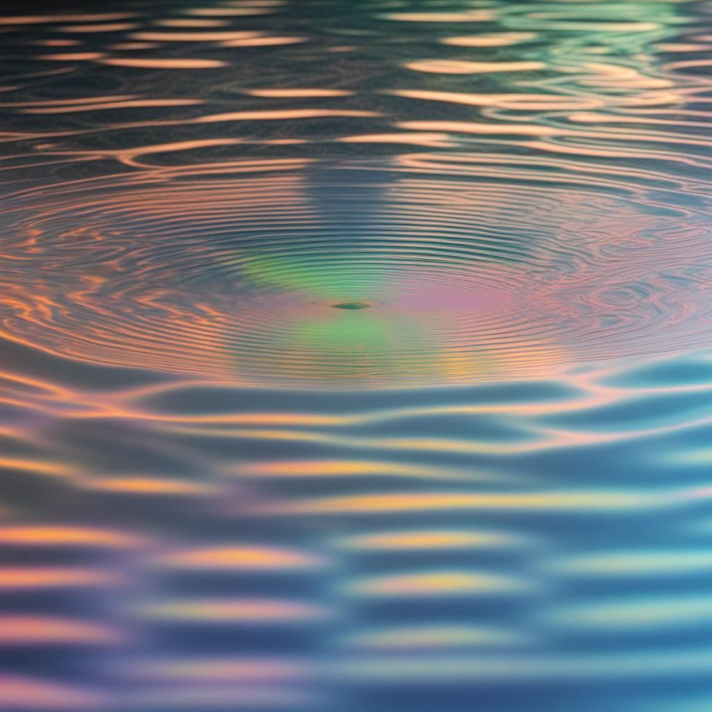 Dreamlike Holographic Ripples on Tranquil Water