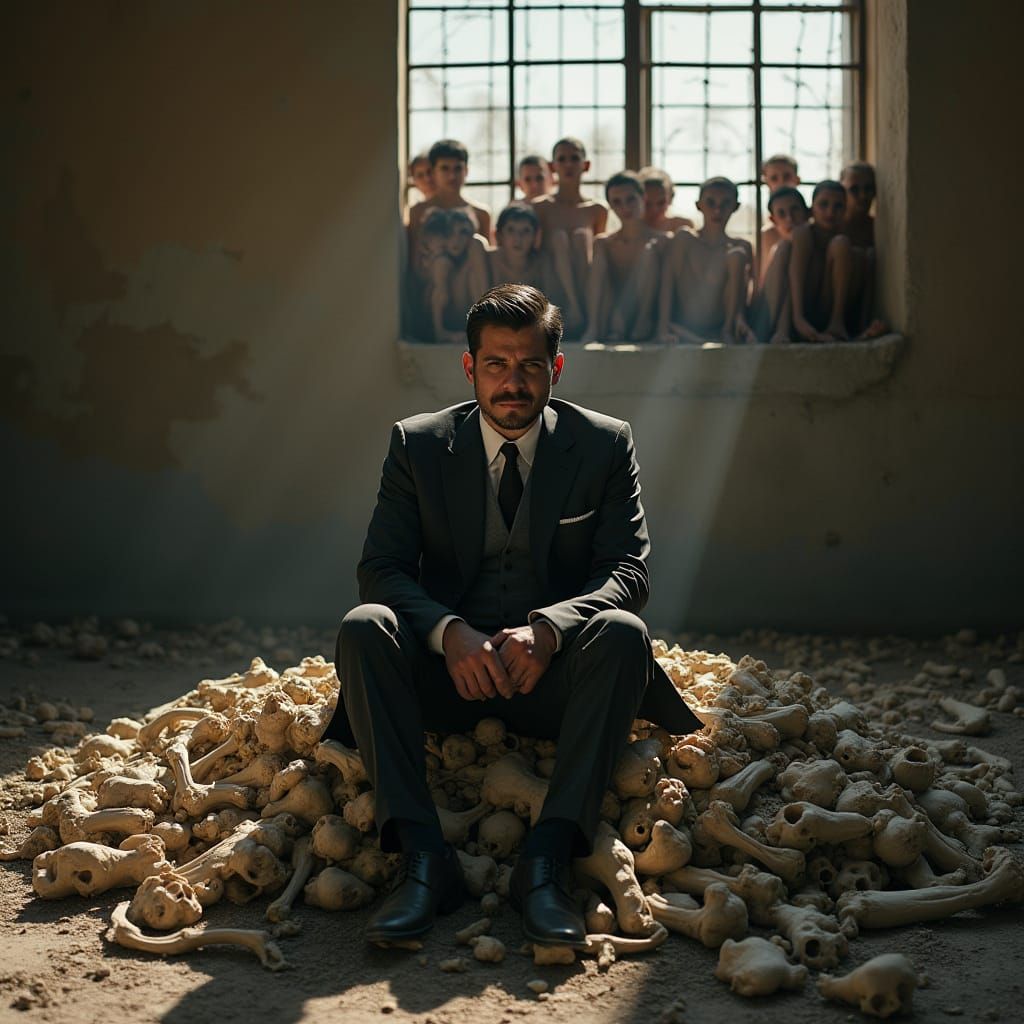 Bleak Political Portrait in Cinematic Style