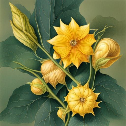 Cucumis Melo: A Botanical Illustration