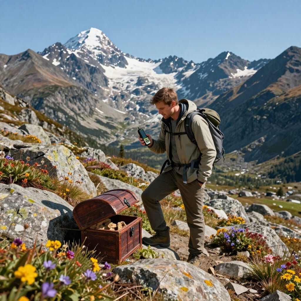 Geocacher Discovers Treasure in Scandinavian Mountains