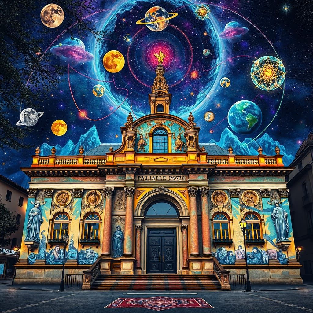 Pistoia Post Office: Cosmic Astral Hologram