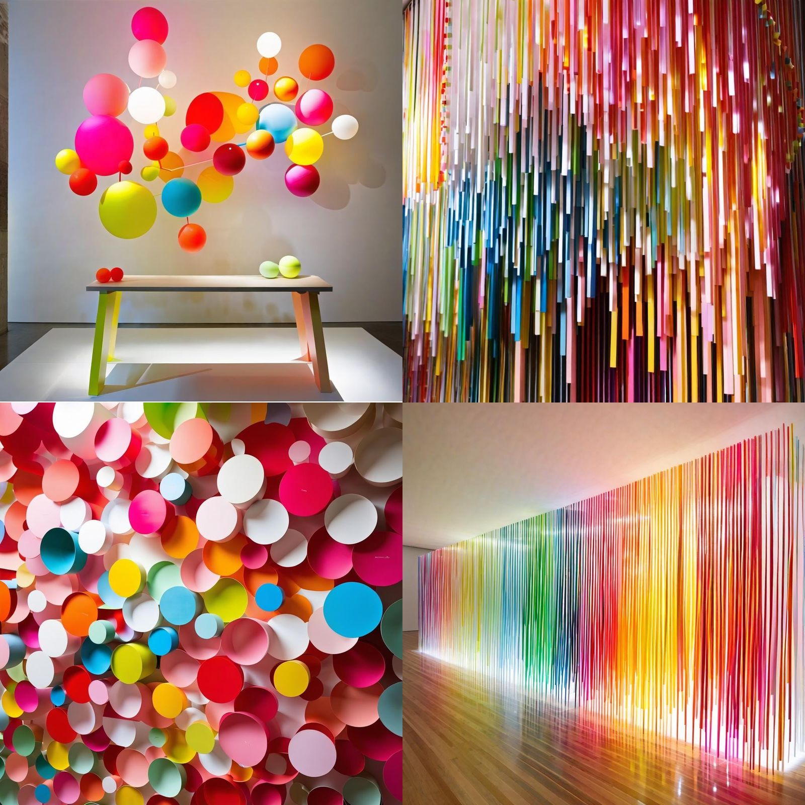 Colorful Geometric Architecture in Vibrant Layers