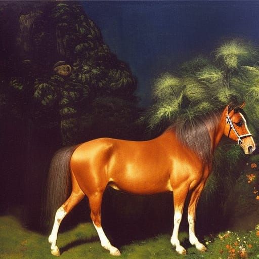 Classical Persian Miniature Horse Art