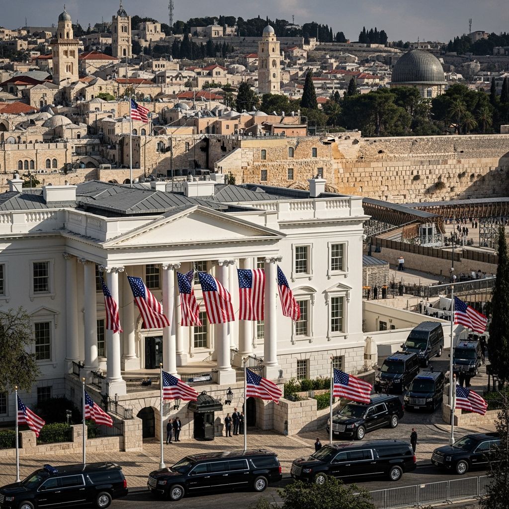 The White House in Jerusalem: Photorealistic Image