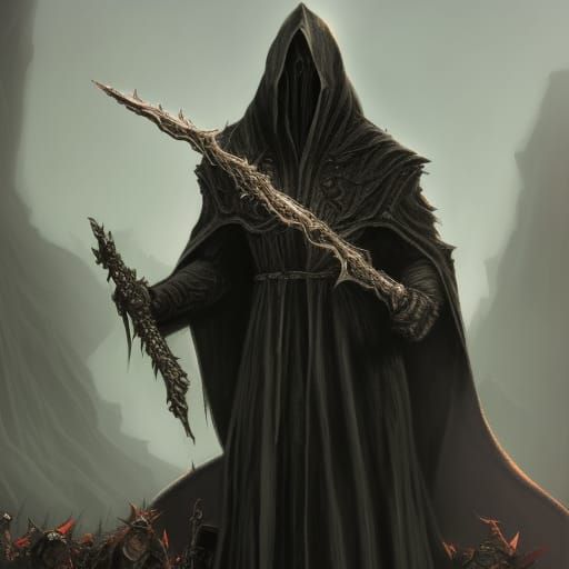 High Gothic Nazgul in Angmar: Dark Fantasy Art