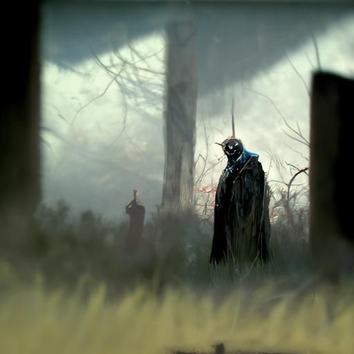 Sinister Watcher in Dark Fantasy Style