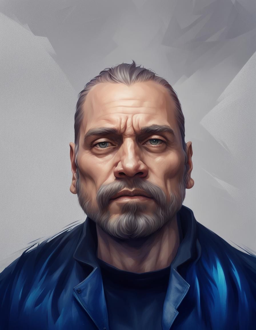 Lester Palma Portrait in Hyperdetailed Style