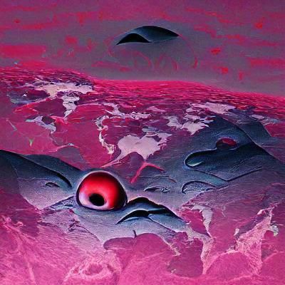 Menacing Barren Planet Digital Rendering