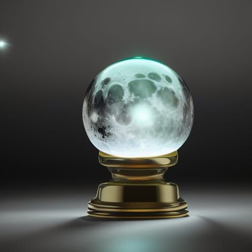Crystal Ball Scrying with Stars and Moon