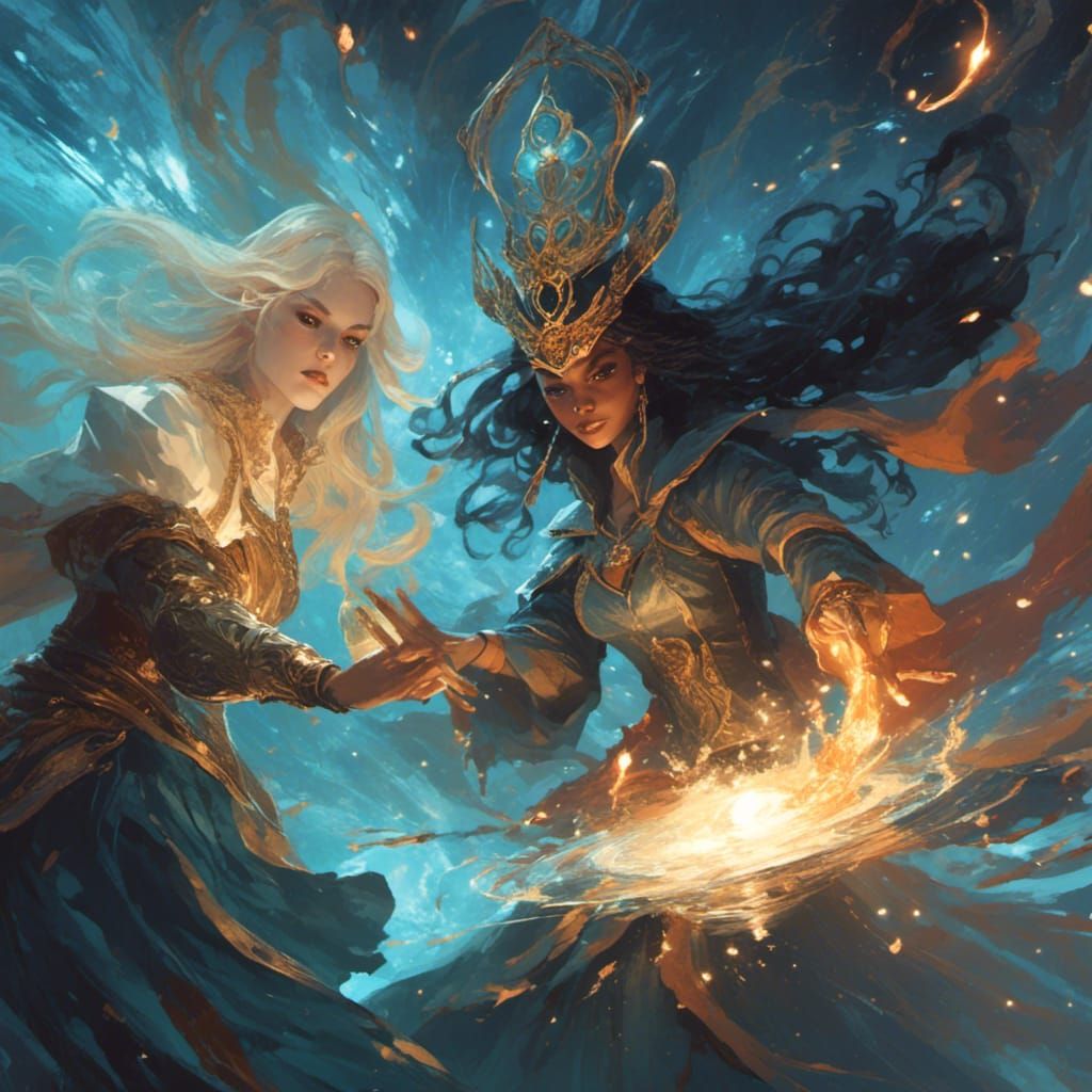 Warlock vs Sorceress in Celestial Apocalypse