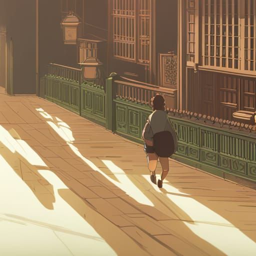 Anime Key Visual: Heart Eyes in Ghibli Style